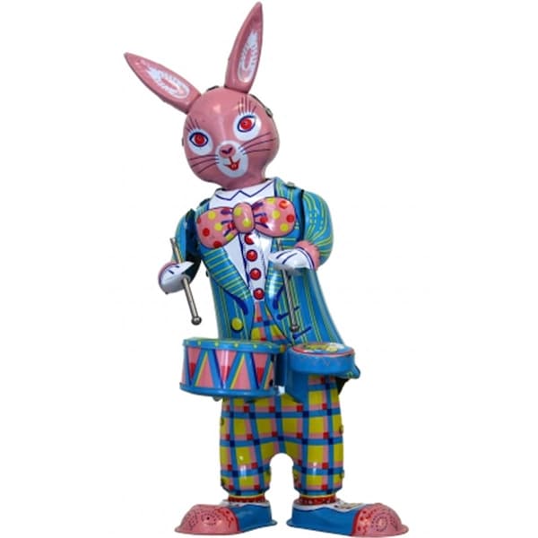 Shan Collectible Tin Toy - Bunny with Drums MS298 - main